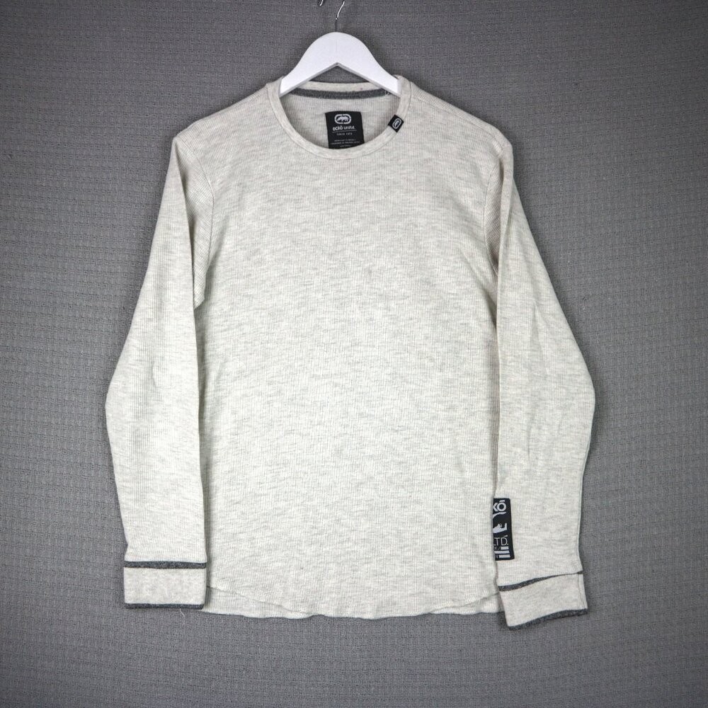 Ecko Unltd Vintage Thermal Waffle Knit Cotton Longsleeve Large Vintage Y2K